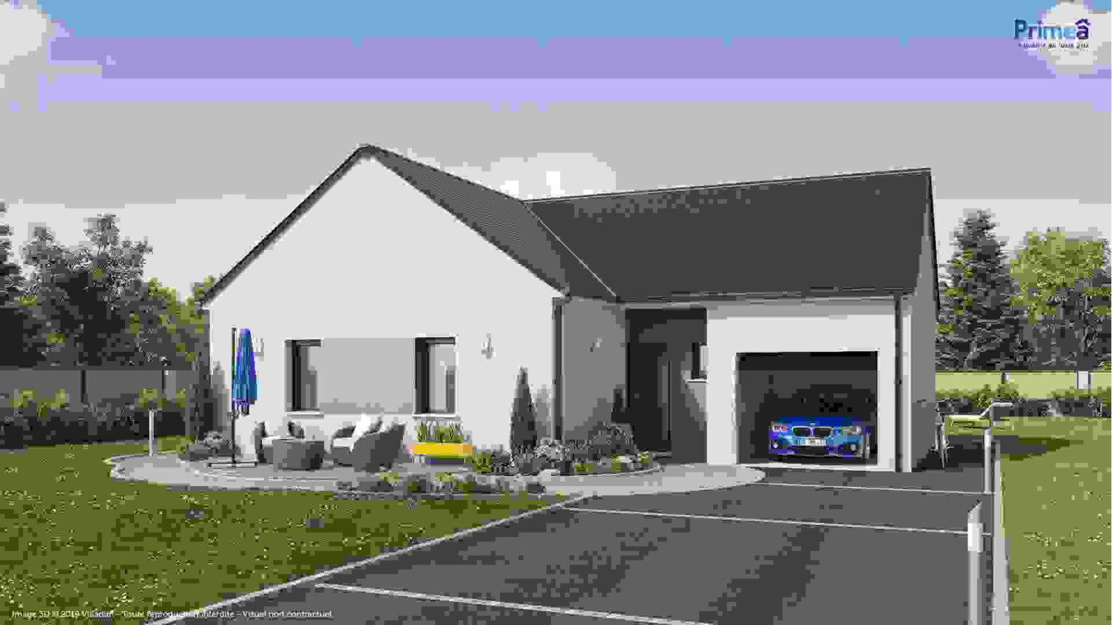 Maison neuve à Abilly avec 2 chambres sur terrain de 1001m2 / image 2